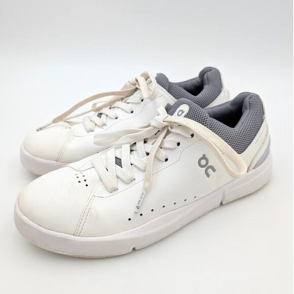 On The Roger Advantage Men's Running Sneaker Shoes White Fossil Size US7 EU40 - Picture 1 of 13